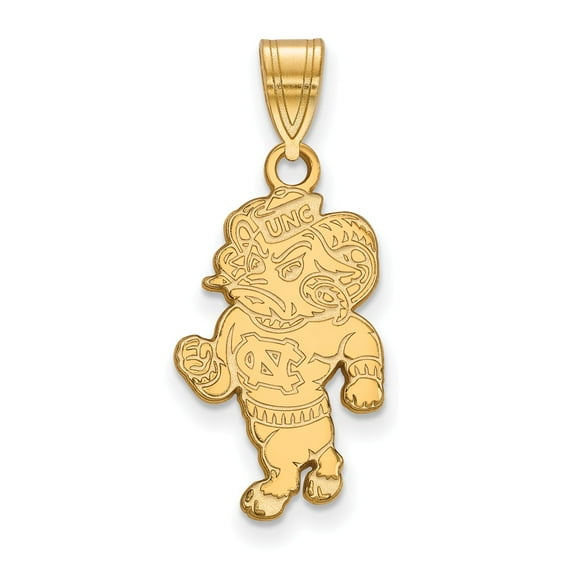 FB Jewels 10K Yellow Goldy LogoArt University of North Carolina Large Pendant
