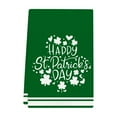 thumbnail image 2 of Taotanxi St. Patrick'S Day Kitchens Towel Green Luckys Clovers Dish Towel St. Patrick'S Day Decorations For Home Dry Dish Cloth 18X26 Inch, 2 of 6