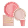thumbnail image 1 of Weddingstar Disposable Paper Tableware Party Sets - Pop The Champagne - Serves 24, 1 of 6