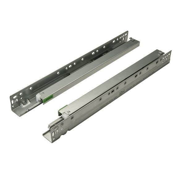 2 Pairs of Grass Elite Plus 21" Undermount Soft Close Drawer Slides for Max 5/8" Thick Drawer Boxes, Zinc-plated