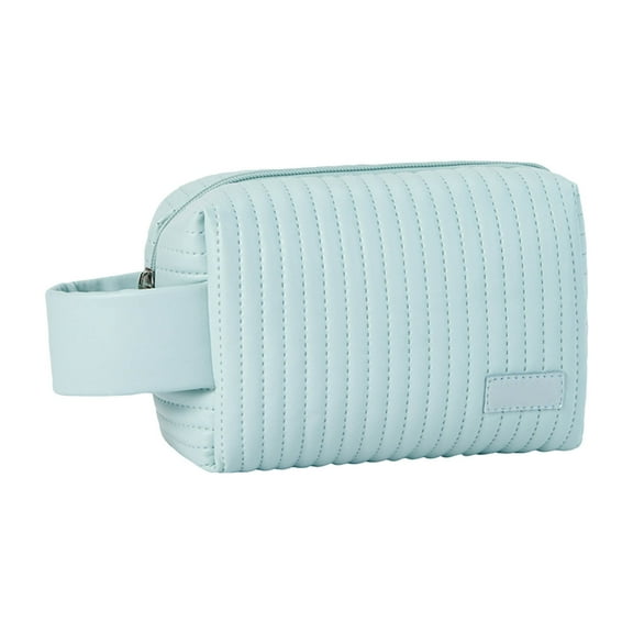 Cute Mini Makeup Bag For Women Small Quilted Cosmetic Pouch With Handy Zipper Closure