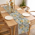 thumbnail image 3 of Yellow Rose Table Runner - 72 Inch Long, Kitchen Dining Table Runner Dresser Scarves, Vintage Country Botanical Floral Vines Farmhouse Decor for Coffee Tables Wedding Party Banquet, 3 of 8