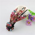 thumbnail image 2 of Hermosa pinza de pelo de cristal con de imitación, pinza de plátano, pinzas de garra, pasador, agarre- Multicolor Zulema Crystal Banana Barrette, 2 of 8
