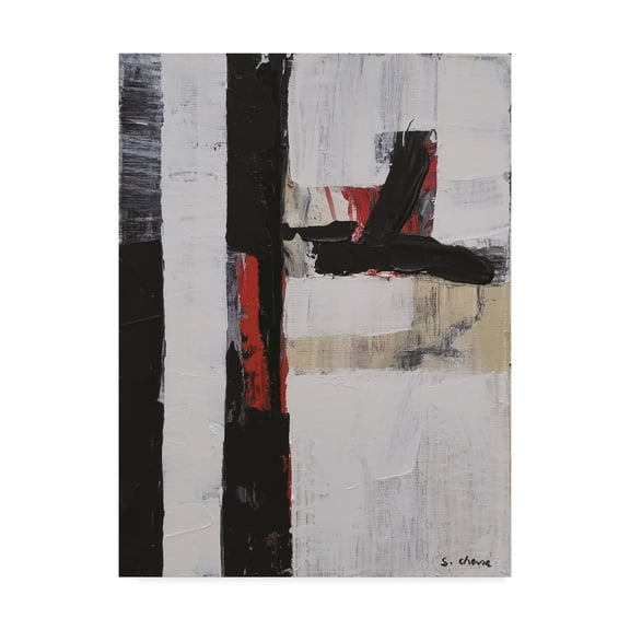 Trademark Fine Art 'Black and White Abstract 180702' Canvas Art by Masters Fine Art