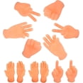 thumbnail image 1 of 12 marionetas de dedo para manos pequeñas, dedos diminutos, para mano izquierda y derecha, para juegos, fiestas e interacción con mascotas., 1 of 6