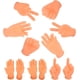 thumbnail image 1 of 12 piezas de manos diminutas, manos pequeñas, dedos diminutos, mini dedos, mano izquierda, mano derecha, marionetas de dedo para juegos, fiestas, interacción con mascotas, 1 of 6