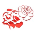 thumbnail image 4 of Creative Wall Stickers Rose Shape Wall Stickers Red For Wedding Proposal 28*28*0.2cm 2Pcs, 4 of 5
