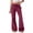 Wine #02, variant on Womens Fleece Flare Sweatpants Wide Leg Lounge Pants with Pockets Fall Drawstring Travel Sweat Pants XL