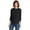 Black, variant on Hanes Women's Ultimate Thermal Long Sleeve Crew Top Cozy, Soft, Warm Cold-Weather Layering