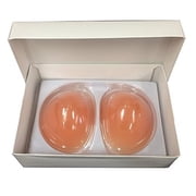 Beauty Form -Silicone Mastectomy Prosthesis Concave Bra Enhancer Insert 1-1.5 Cup Size- Beige XLarge