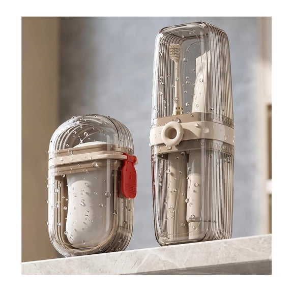 Xingtaoda Travel Soap Holder And Travel Toothbrush Holder Set Clear Plastic Leakproof With Cover Portable Soap And Toothbrush Holder Set For Business Travel Camping Dorm