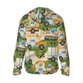 thumbnail image 3 of Kll Construction Machinery1 Print Men'S Women’s Upf 50+ Sun Protection Outdoor Hoodie Jacket Long Sleeve Fishing Hiking Performance Shirt- 3x-Large, 3 of 8