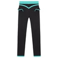 thumbnail image 4 of inlzdz Kids Girls Figure Ice Skating Tights Ballet Dance Leggings Girls Slimming Sweatpants Training Blue Green 10, 4 of 6