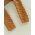 thumbnail image 5 of Bmnmsl Baby Suspender Pants Sleeveless Lace Trim Ribbed Knit Overalls Leggings, 5 of 6