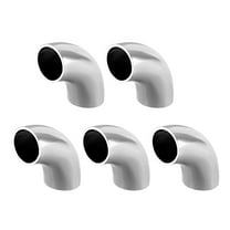 Stainless Steel 304 Pipe Fitting,Long Radius,90 Degree Elbow,Butt-Weld,5/8-inch OD,1.5mm Thick Pipe Size 5pcs