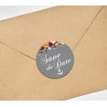 thumbnail image 3 of Darling Souvenir 45 Pcs Light Gray Round Floral & Anchor Save The Date Stickers DIY Envelope Seals-1.6 Inches, 3 of 4
