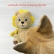 thumbnail image 5 of Juguetes de peluche para perros que chirrían, juguete masticable para cachorros, suministros para mascotas, juguete para animales, león, 5 of 5
