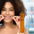 thumbnail image 2 of WREESH 3pcs Stainless Steel Tooth Hygiene Kit,Tooth Care Tooth Cleaning Tools,ooth Scraper Probe Tweezers Tool, 2 of 2