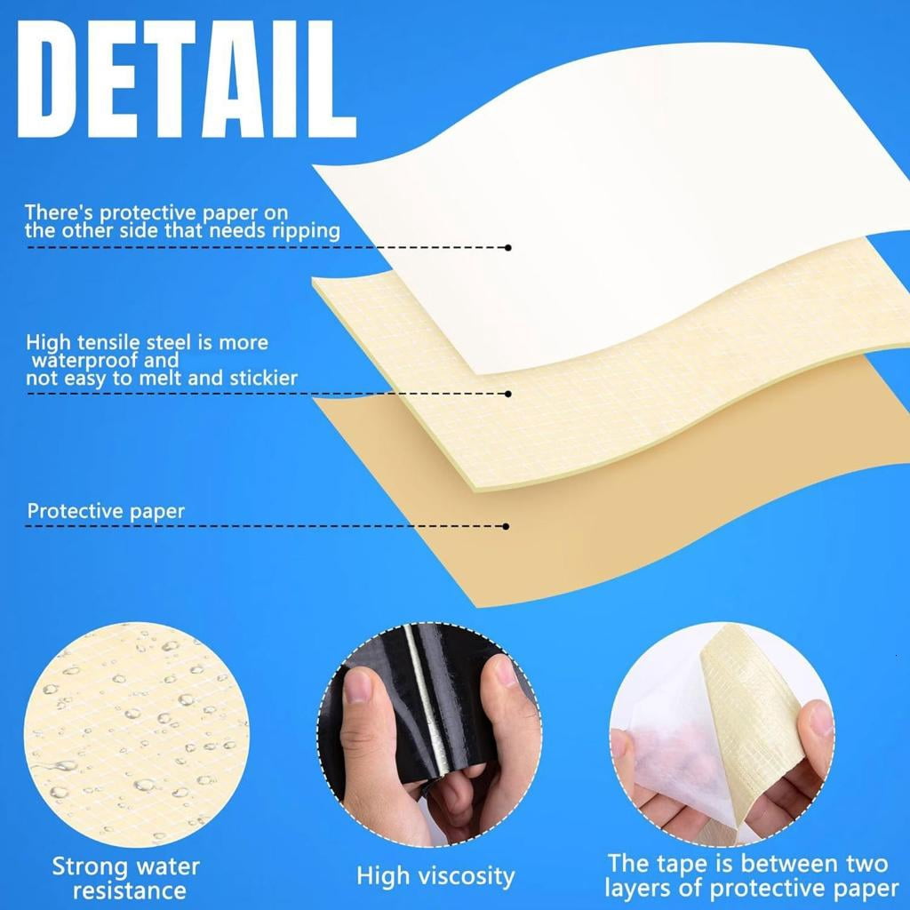 Giaone Strong Adhesive Pond Liner Patches Tape Double Sided Seam Tape For Sealing Cracks And Water Leakage