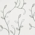 thumbnail image 3 of Grommet Curtain Panel, Embroidered Sheer Extra-Wide, Gray 54" x 63", 3 of 9