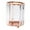 Rose Gold Hexagon, variant on Crystal Makeup Brush Cylinder, Multi Functional Container Desktop Storage Barrel for Pencil Pen Jewelry Perfumes Bedroom Bathroom ,
