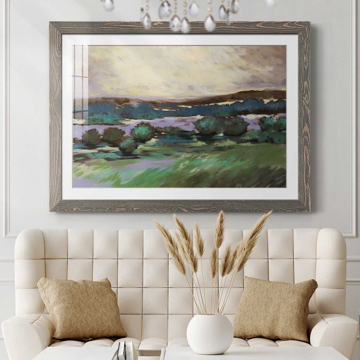 Sunny Desert Floor-Premium Framed Print - Ready to Hang