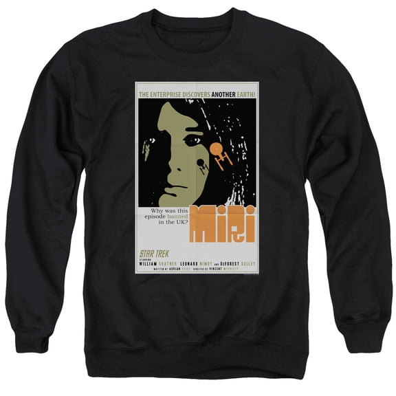 Star Trek Tos Episode 8 Adult Crewneck Sweatshirt Black