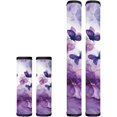 thumbnail image 1 of Hinthetall Purple Marble Butterfly Washbale Handle Covers for Fridge and Microwave 4PCS Keep Your Kitchen Appliances Clean Handle Covers for Microwave Fridge Oven, 1 of 7