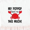 thumbnail image 4 of Inktastic My Poppop Loves Me Girls Toddler Dress, 4 of 5