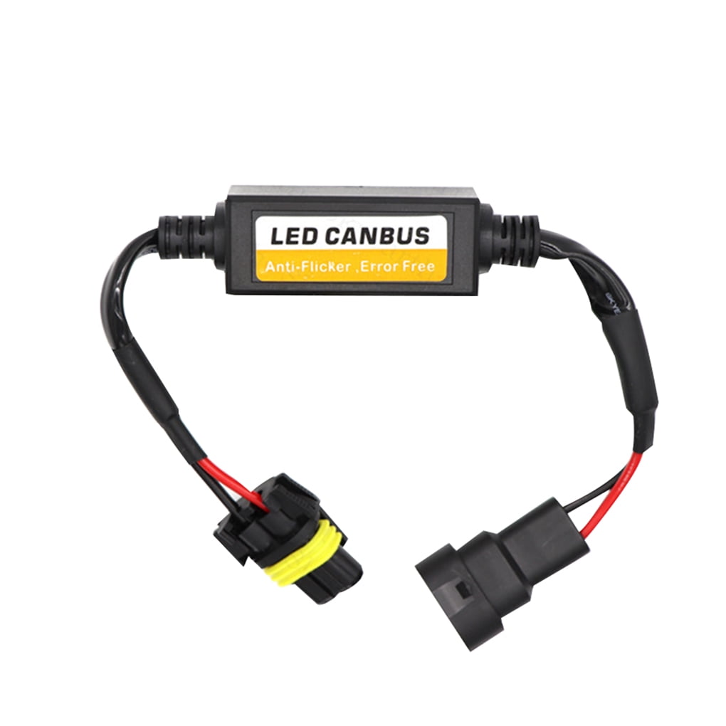 Pack of 2 Car Work Box 9005 9006 9012 LED Headlight Decoder Canbus Resistor Anti-Flicker Error Free Warning Conversion Kit 