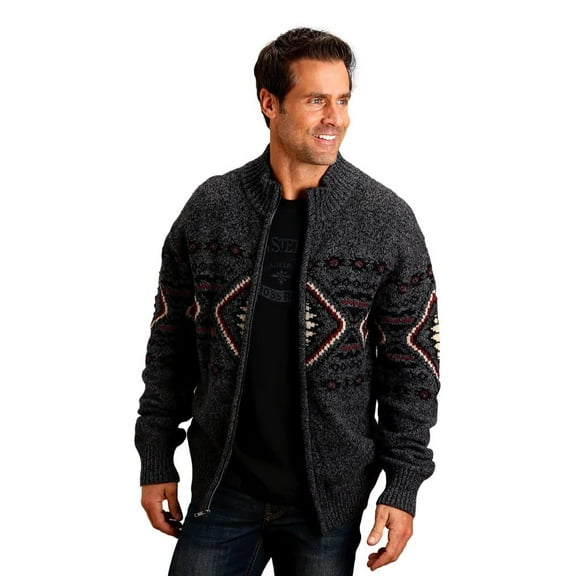 11-014-0120-7037 Stetson Aztec Full Zip Sweater