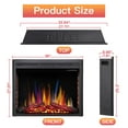 thumbnail image 4 of YUKOOL 36"Electric Fireplace Insert,Recessed Electric Stove Heater,Touch Screen,Timer,Colorful Flame, 4 of 7