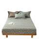 thumbnail image 5 of Funda de cama de hilo de algodón teñido de Jacquard de doble capa Funda protectora de colchón de gasa de algodón de un solo producto Cubrecama Funda de cama Ropa de cama de una sola pieza, 5 of 6