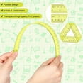 thumbnail image 7 of Scheam Yellow Clear Ruler Math Set,Includes Protractor Triangle Rulers 12 Inch 6 Inch Straight Ruler,Plastic Drafting Ruler,Geometry Measuring Tool for Classroom Office Home 6 Pcs, 7 of 7