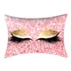 thumbnail image 4 of Funda de Almohada, Patrón de Pestañas Brillantes Funda de Almohada Funda de Cojín de Cintura de Poliéster Funda de Decoración para el Hogar Sofá Cama Cojín de Cintura de Coche 30 × 50 Cm(METRO), 4 of 5