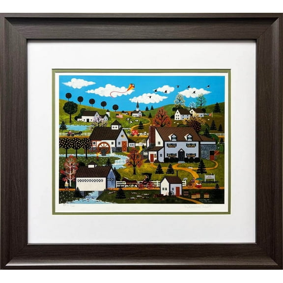 Jane Wooster Scott "Doc's Day Off" Framed Hand Signed Lithograph Art Generic