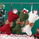 thumbnail image 2 of Billuyoard Medias de punto de Navidad con lazo, bolsa de regalo encantadora reutilizable para festival, calcetines decorativos para regalo que ahorran Kits de decoración para fiestas Blanco Billuyoard HA070095-03, 2 of 6