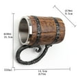 2024 Clearance Under 10 Handmade Wooden Barrel Mug Bucket Shaped