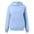 thumbnail image 4 of Fgnfyis Women's Oversized Hoodie Pullover Hooded Sweatshirts Comfy Casual Loose Winter Light Blue XXL, 4 of 5