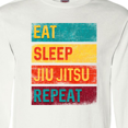 thumbnail image 4 of Inktastic Eat Sleep Jiu Jitsu Repeat Long Sleeve T-Shirt, 4 of 5