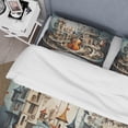 thumbnail image 4 of Designart "Surrealism Surreal Music Euphony" Surrealism Bedding Covert Set - Transitional Multi-Color Abstract Bed Set With 2 Shams, 4 of 6