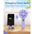 thumbnail image 3 of Ventilador portátil con pilas SWEETFULL 5000 mAh con pantalla LED, 3 of 8
