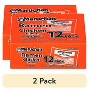 (24 pack) Maruchan Ramen Noodle Chicken Flavor Soup, 3 Oz, 12 Count Shelf Stable Package