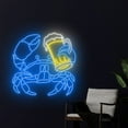 thumbnail image 5 of Handmadetneonsign Crab Beer Neon Sign, Crab Beer Wall Art Decor, Crab Wall Decor, Beer Led Light, 5 of 5