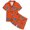 R227-Orange, variant on RMGVDSD Girls Clothes 2 Piece Set Girls Pajamas Set Cartoon Print Short Sleeve Shirt And Shorts Sleepwear Set Kids Soft Comfortable Loungewear Outfits 2-3 Years