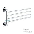 thumbnail image 4 of NUAHRHY Swivel Towel Rail 4 Tier Stainless Steel Bathroom Towel Bars Holder Wall Mount Swing Out Towel Rack Hanger with Fixings Screw for Bath Kitchen, 4 of 11