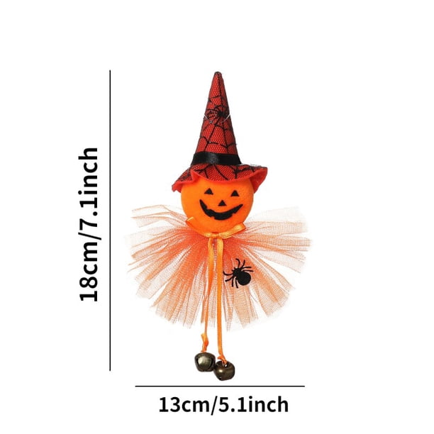 Muñeco de bruja para decoración de Halloween, adornos de escritorio para Festival, escoba creativa, decoraciones de fiesta de Halloween para el hogar, accesorios de miedo