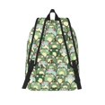 thumbnail image 2 of Lsque Cute Frog Pattern Canvas Daypack, Durable Backpack, High-quality Versatile Backpack,Vintage Compact Backpack-Medium, 2 of 6