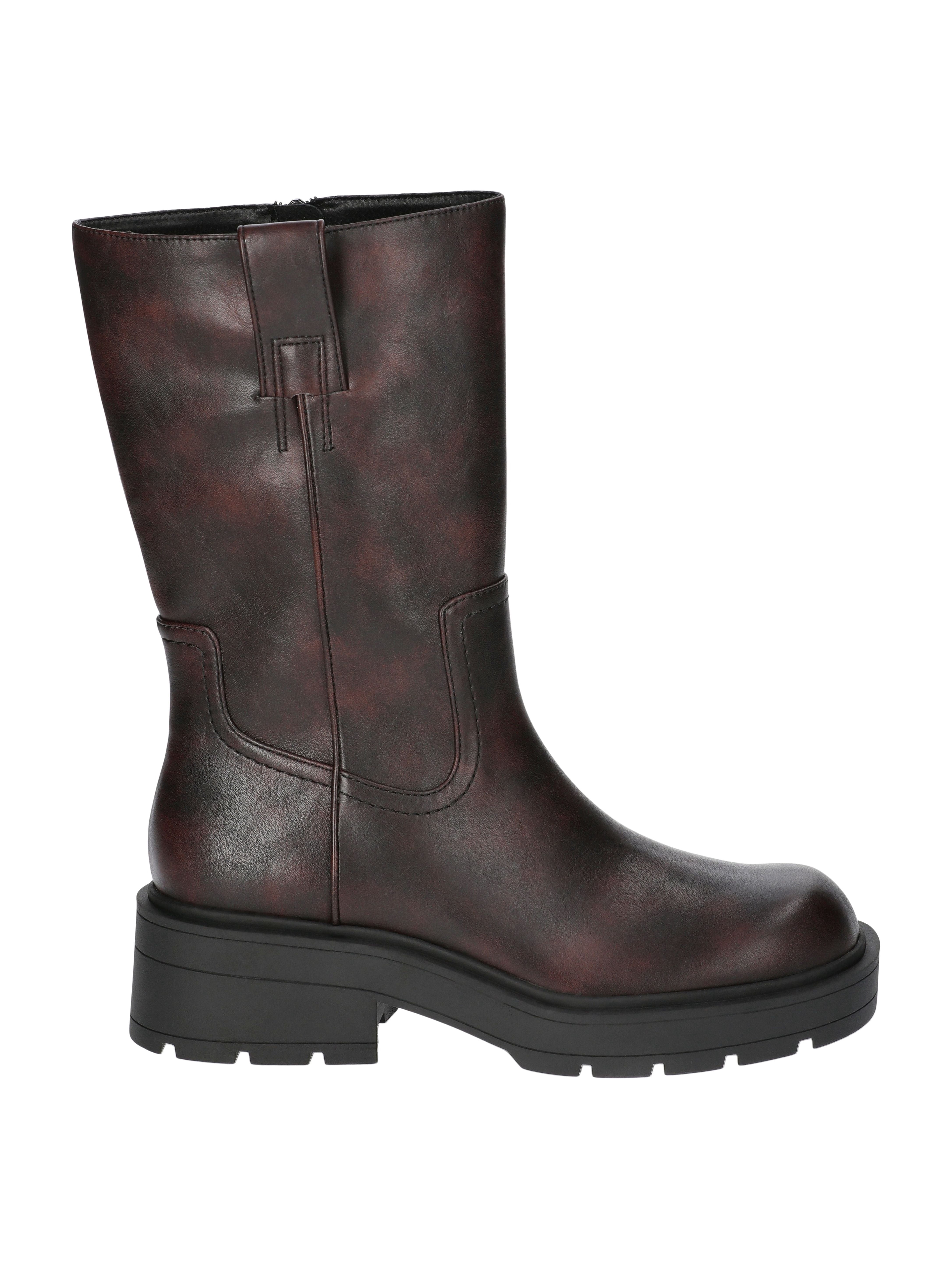 No Boundaries Women's Pull On Lug Sole Boots, Wide Width Available