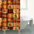 thumbnail image 4 of Fall Pumpkins and Autumn Leaves Pattern Shower Curtain 72"x84" ,Bathroom Decorative Shower Curtains Set with 12 Hooks,Modern Waterproof Washable Shower Curtain, 4 of 6